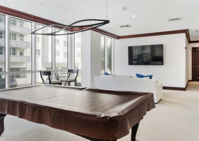 beach condo activities room