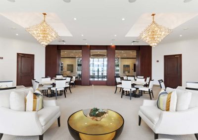 lambiance beach condo event sitting area